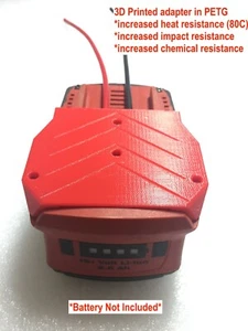 10AWG Red battery adapter for HILTI 22v 22 volt dock power connector robotics - Picture 1 of 8