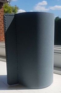 Lind dna Block Leather Vase Light Blue