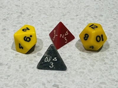 ⭐️ Vintage GAMES WORKSHOP Gaming Dodeca Pyramid D4 D12 Warhammer DICE Bundle ⭐️ - Image 1 of 3