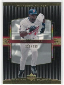 2002 UD Ultimate Collection TORII HUNTER # 320/799 Base 30 - Picture 1 of 2