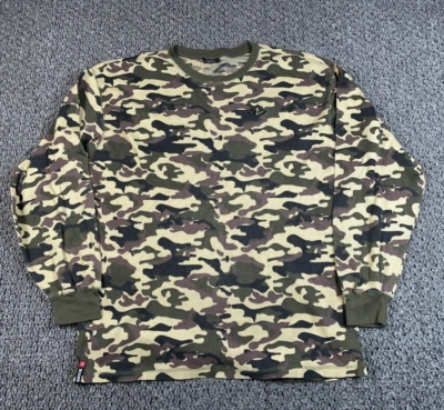 Camisa Térmica De Colección Y2K Enyce Camuflaje Adulto 5X Verde Camuflaje Waffle Tejido Rap Foto 1 de 4