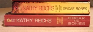 Kathy Reichs 2 Book Lot~Break No Bones~Spider Bones~Temperance Brennan - Picture 1 of 3