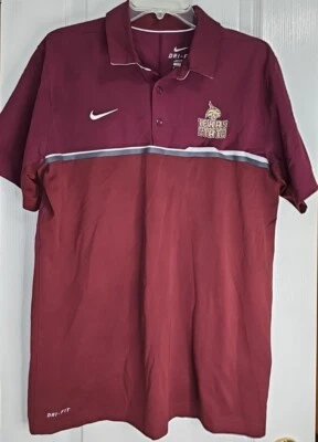 TXST Texas State Bobcats Mens Elite Coaches Polo Shirt Medium Nike DRI-FIT Embro - Image 1 of 4