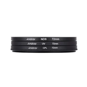 72mm +CPL+ND8 Filter Kit Polarizer Neutral Density for Nikon N6Q2 - Picture 1 of 12