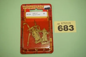 Warhammer Fantasy Dark Elf Black Guard Blister Pack - The Old World Metal - Picture 1 of 3