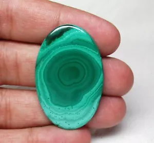 Malachite Cabochon Oval 62.95 ct Natural Gemstone Christmas Sale G 8185 - Picture 1 of 7