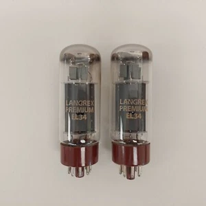 TUBO DE VÁLVULAS EL34 LANGREX PREMIUM EMPAREJADO - Imagen 1 de 1