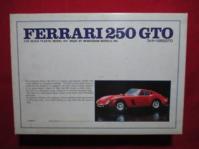 1962 Ferrari 250 GTO Bandai Revell-Monogram 1/25 Scale Model Kit Car Vintage - Image 1 of 4