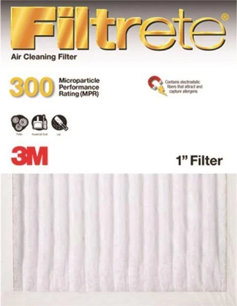 3M Filtrete 301-H-4 Basic Dust & Lint Air Filter 300 MPR 16" " " 1-Pack