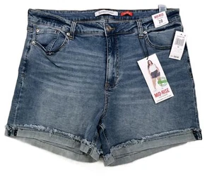 Celebrity Pink Junior's The Sugar Mid-Rise Cut-Cuff Denim Short Blue Size 20 NWT - Bild 1 von 8