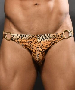 Andrew Christian Swim Brief Leopard Ring Stretch Bikini Briefs 7945 71 - Picture 1 of 7