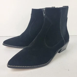 Botines Donald Pliner Gazzi Negro Gamuza Talla 6.5 M - Imagen 1 de 14
