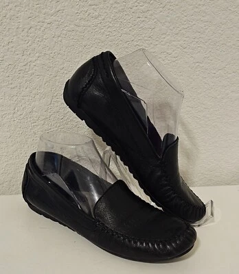 ROSE PETALS WALKING CRADLES  BLACK LEATHER Loafers SLIP-ON SHOES   SIZE US 6.5 M - Image 1 of 4