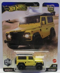 2025 HOT WHEELS CAR CULTURE OFF ROAD LAND ROVER DEFENDER 90 2/5 YELLOW  - Picture 1 of 2