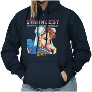 Street Fighter Chun-Li Strong Woman Feminist Womens Hooded Sweatshirts Hoodies - Picture 1 of 8