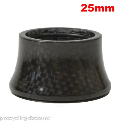 1-1/8" OMNI Racer WORLDS LIGHTEST Integrated Headset Conical Carbon Spacer 25mm - Image 1 of 4