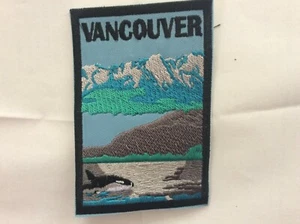 Patch Vancouver Souvenir British Columbia Canada Kiler Whale Orca - Picture 1 of 1