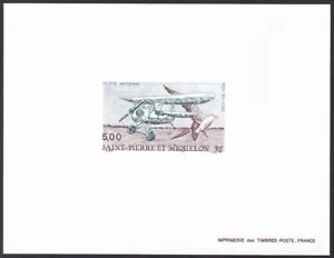 St. Pierre & Miquelon ScC66 Plane, Flying Flea, Bird, Deluxe Proof - Picture 1 of 1