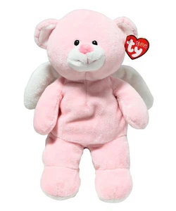 Ty Pluffies - Oso de peluche rosa Little Angel, juguete de peluche como nuevo - Imagen 1 de 6