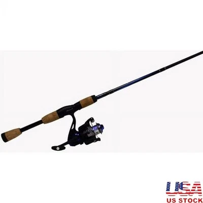 Combo de caña giratoria y carrete Conquest Crappie 6'6" equipo de pesca ligero medio nuevo EE. UU. Foto 1 de 4