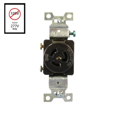 Receptáculo de bloqueo giratorio Eagle L7-15 NEMA L7-15R salida de bloqueo giratorio 15A 277V 4760 Foto 1 de 4