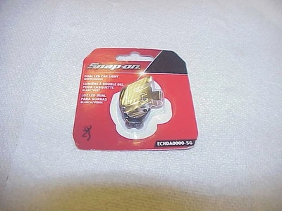 SNAP-ON Snap On Dual LED Baseball Hat Cap Light New Lights Chrome ECHDA0000-SG
