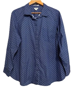 LL Bean Women’s 1X Wrinkle Free Button Up Shirt Preppy Long Sleeve - Picture 1 of 9
