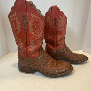 Lucchese 2000 Women’s Ostrich Boots 6 1/2 B Western Rodeo Cowgirl - Picture 1 of 23