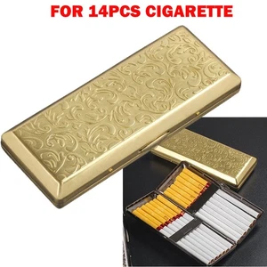 1x Portasigarette Vintage Rame Doppio Lato da Donna 14s Porta Interno 10CM - Foto 1 di 8