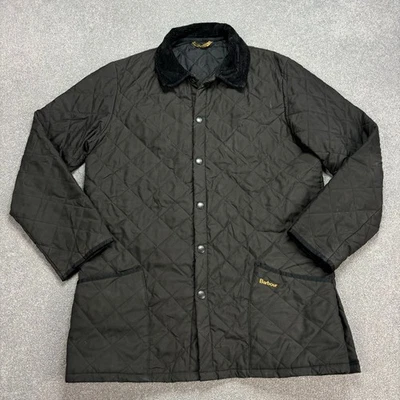 Barbour Jacket Adult Small Black Quilted Country Field Hunting Coat Mens - Image 1 of 4