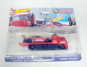 Hot Wheels Team Transport Fleet Street L6-ER34 Super Silhouette Nissan Skyline - Picture 1 of 8