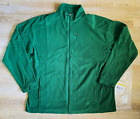Vintage LL Bean Fleece Jacket Men’s Camp Green XXLT Full-Zip Zip Pockets NOS NIP