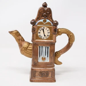 Vintage Standuhr Teekanne mit Deckel Bombay Keramik figürlich Cardinal Inc - Bild 1 von 14