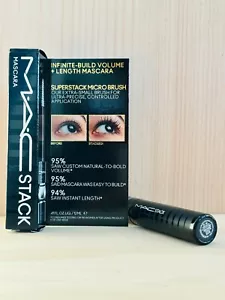 MAC Stack Mascara .41 oz/12 ml ~ BLACK ~ Fresh Batch - Picture 1 of 2
