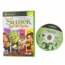 Shrek Super Party Microsoft Xbox With Box Missing Manual Tested Working