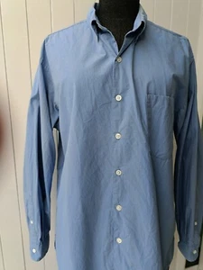 Steven Alan Japan Bold Fit solid blue S shirt - Bild 1 von 14
