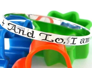 James Avery Sterling Silver 925 I Am With You Always Bangle Bracelet Matt 28:20 - Picture 1 of 12