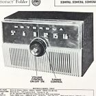 1952 Motorola Radio 52H11U 2U 3U fil de service manuel de réparation schématique vintage