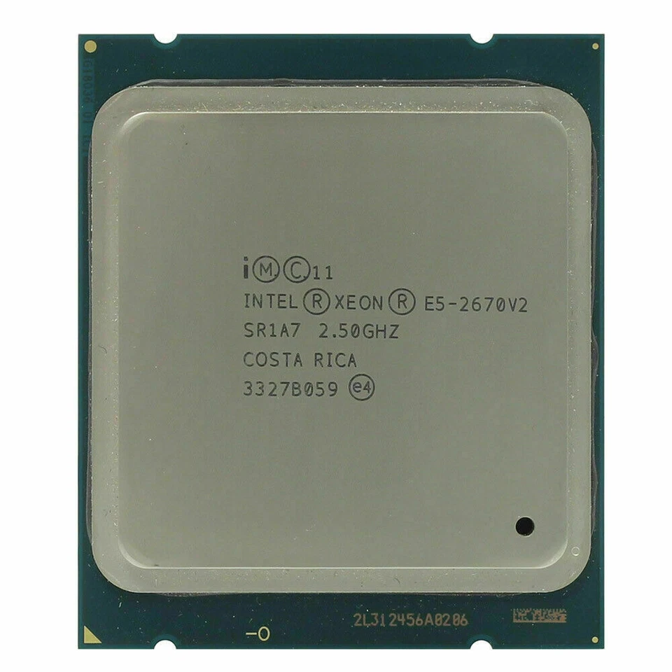 Processore Intel Xeon E5-2670 V2 CPU 10-Core 2,5 GHz 25 M 8GT/s SR1A7 115 W LGA2011 - Immagine 1 di 1