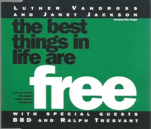 Luther Vandross Janet Jackson - The Best Things In Life Are Free 1992 CD single - Picture 1 of 2
