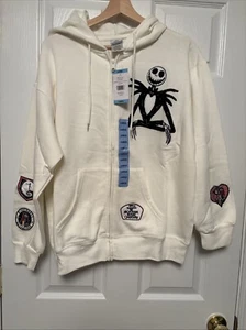 The Nightmare Before Christmas Full Zip Hoodie Sweatshirt Sz L New! - Picture 1 of 6