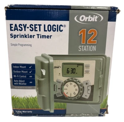 Temporizador rociador Orbit 57900 Easy Set Logic interior/exterior 12 estaciones 12 zonas Foto 1 de 3