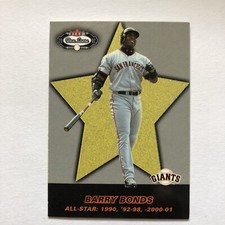 BARRY BONDS 2002 Fleer Box Score All-Star card 1524/2950 New York Giants