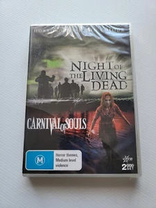 Night Of The Living Dead + Carnival Of Souls DVD Region 4 PAL NEW SEALED - Picture 1 of 5