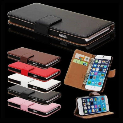 Case For iPhone 15 Pro Max 14 13 12 11 Mini 7 8 Plus XR Leather Flip Phone Cover - Image 1 of 4