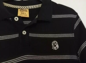 Camisa polo Billionaire Boys Club de segunda mano negra blanca rayas grandes talla mediana - Imagen 1 de 5