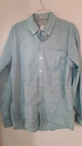 Alexander Julian Colours Men's Medium Button Down Shirt Aqua  Green - Picture 1 of 4