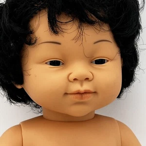Vintage Toyse Ce Spain Baby Doll African American Female Limbs Brown Toy Rare - Picture 1 of 12