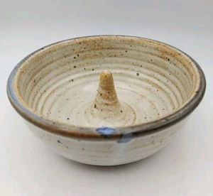 Vintage Stoneware Apple Baker Pringle Pottery N. Carolina Signed Speckled - Picture 1 of 19