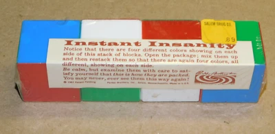 Juego de rompecabezas Parker Bros Brothers Instant Insanity 1967 de colección sellado de fábrica Foto 1 de 3